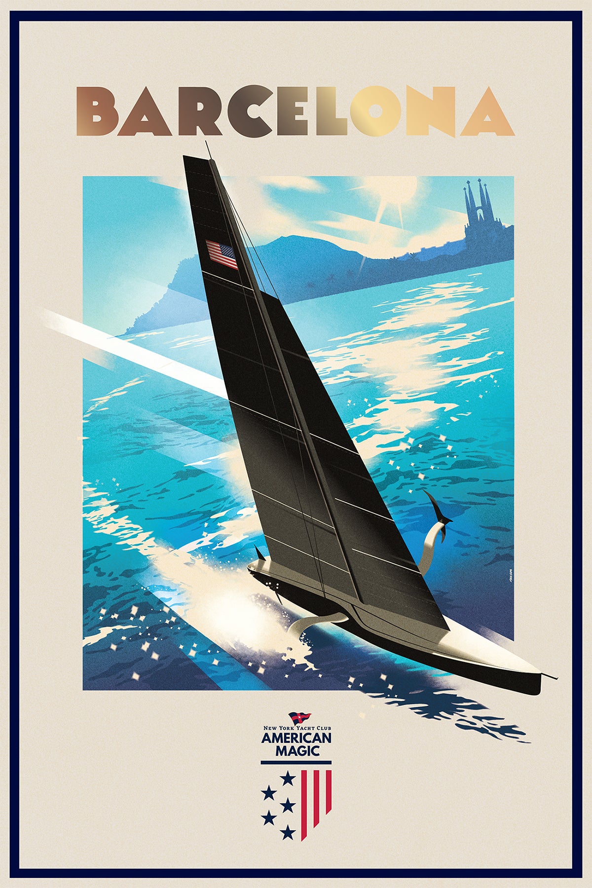 "American Magic", Barcelona, Challenger for the 37th America's Cup.