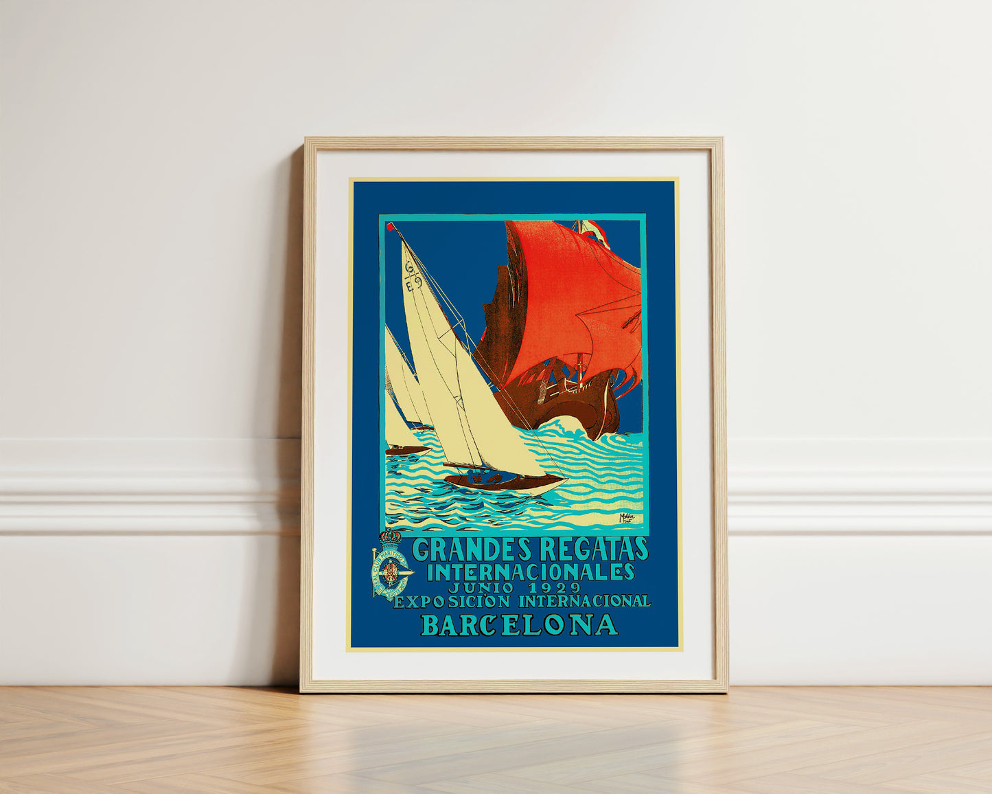 Grandes Regatas Internacionales, Barcelona, 1929.