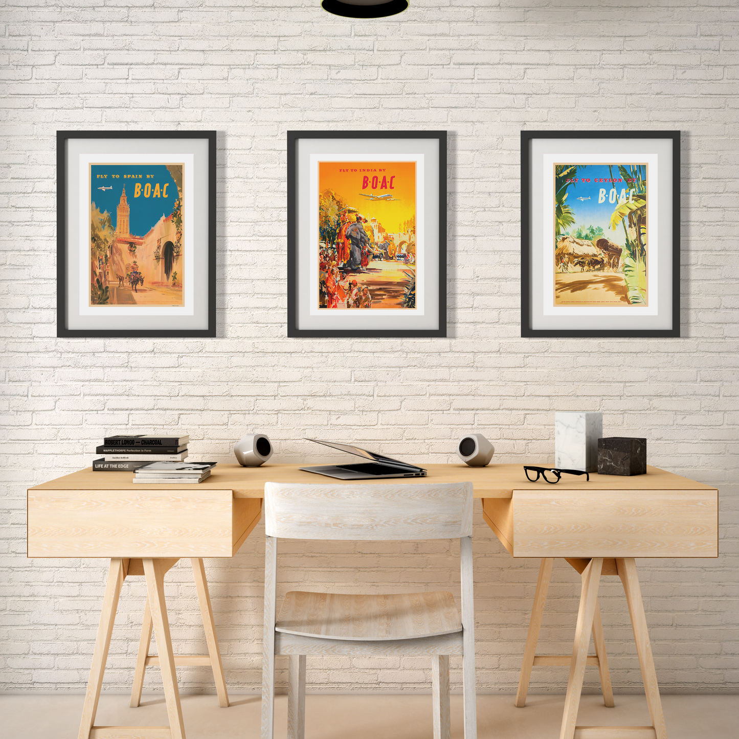 Fly To Spain By B.O.A.C., 1950s, Santa Maria de la Sede de Sevilla.