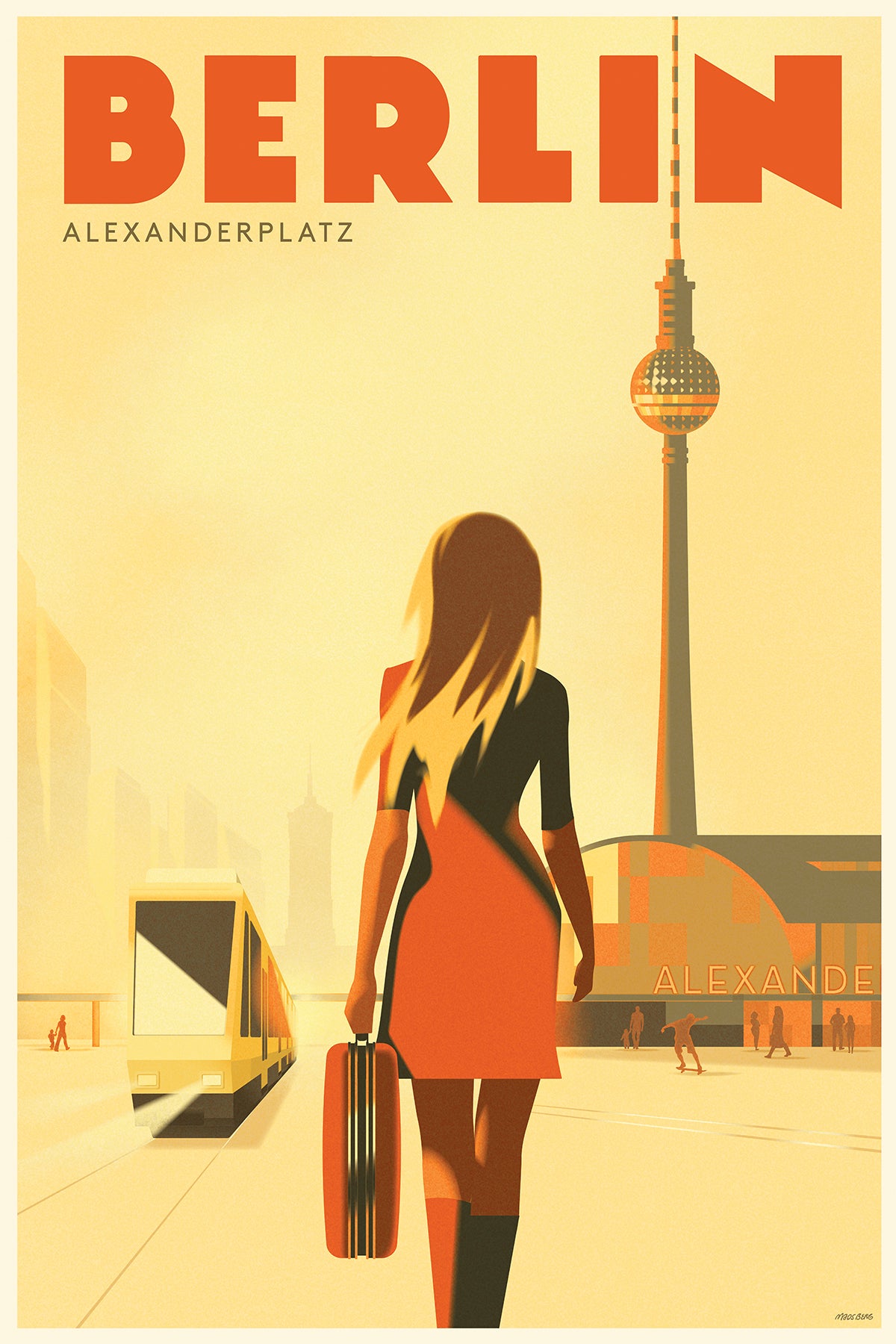 Alexa in Alexanderplatz, Berlin, [S-Bahn TV Tower