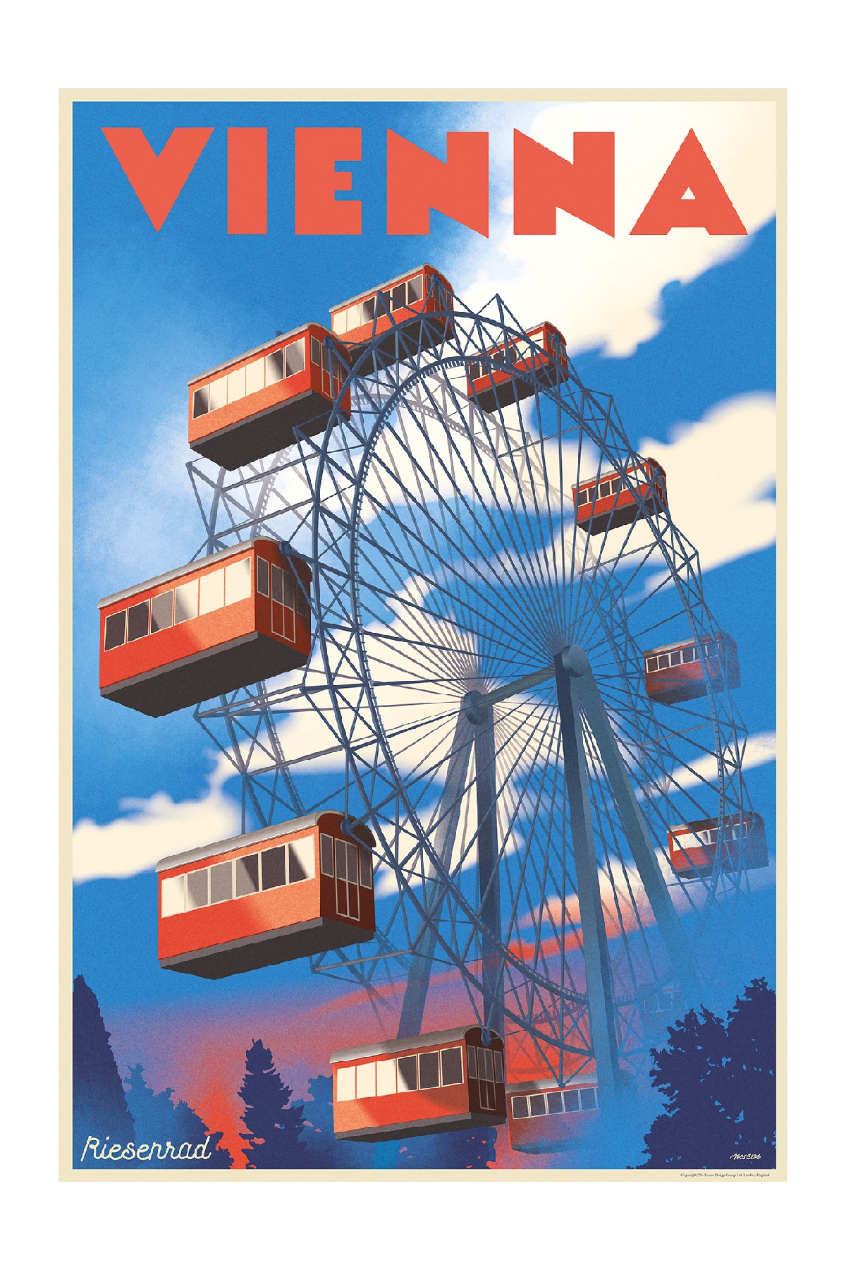 Riesenrad, Prater, Vienna, Austria.