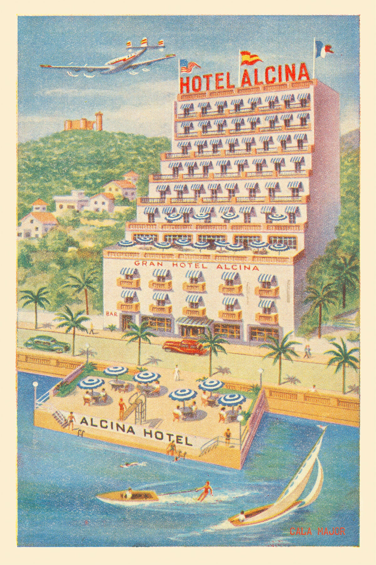 Hotel Alcina, Cala Major, Mallorca, 1950s.
