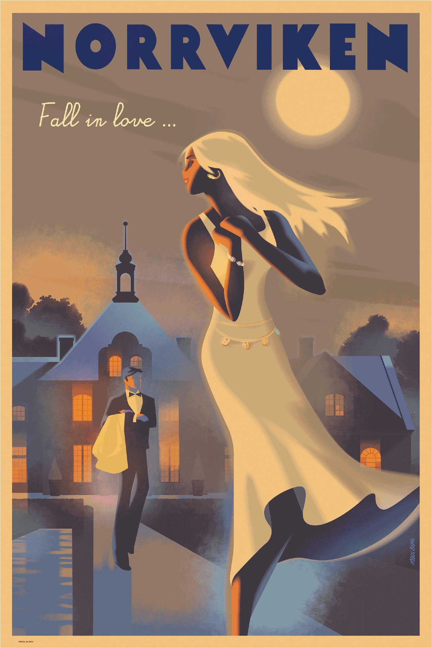 Norrviken Gardens (est, 1905), Full Moon Rise.