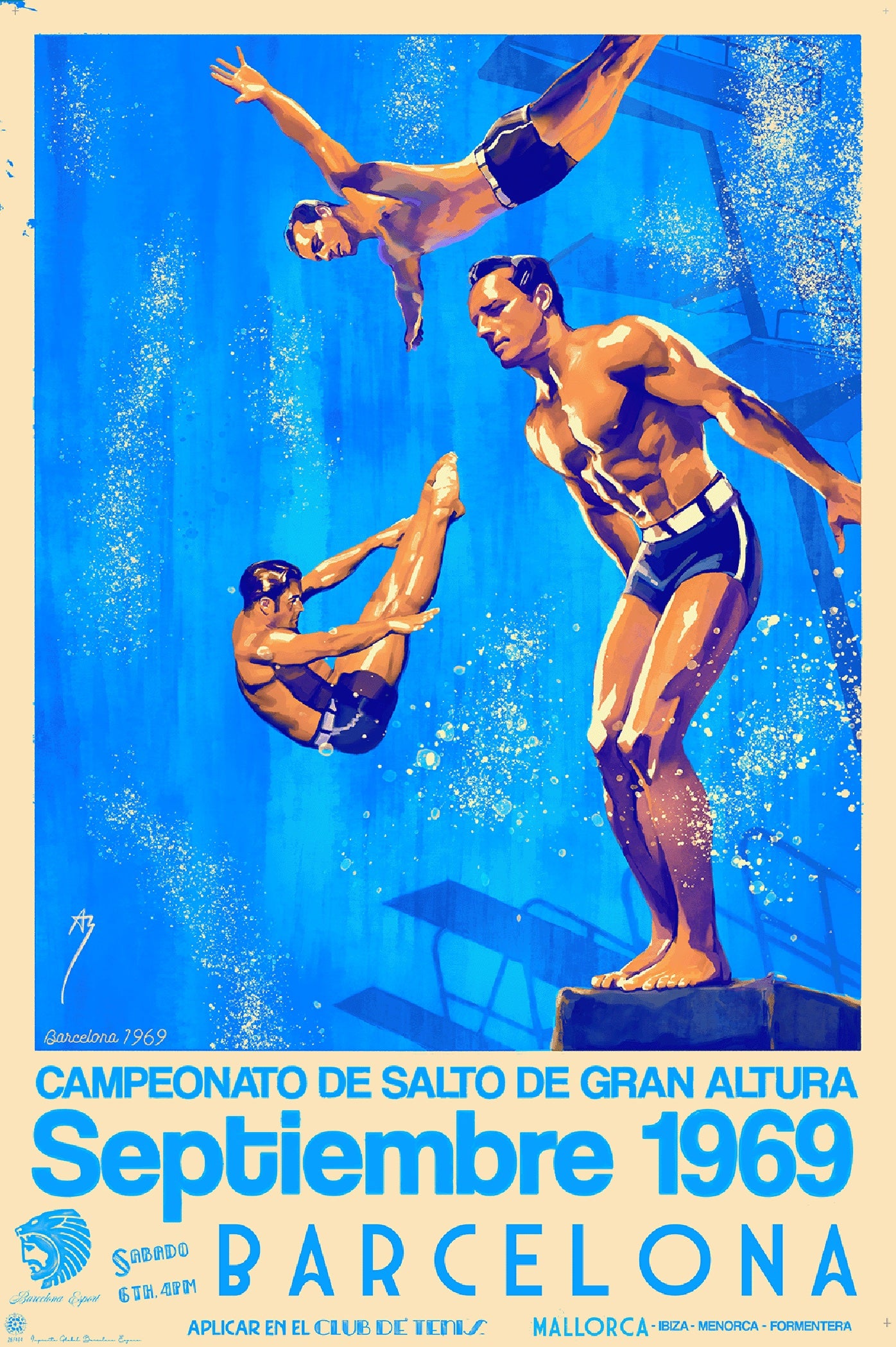 Campeonato de Salto, Barcelona, 1969.