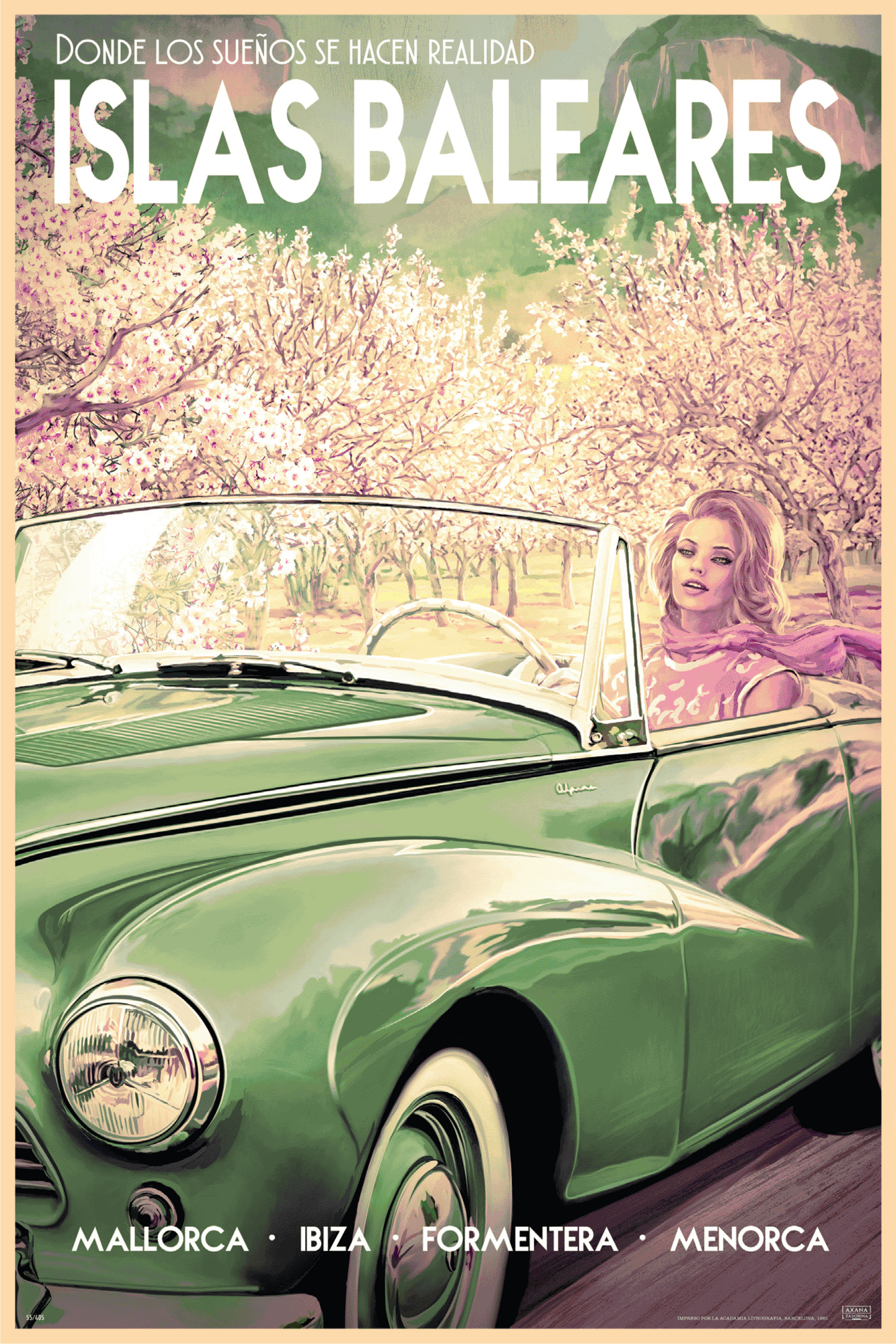 Conducir Por Las Islas Baleares, Alaro, Mallorca, 1960s.