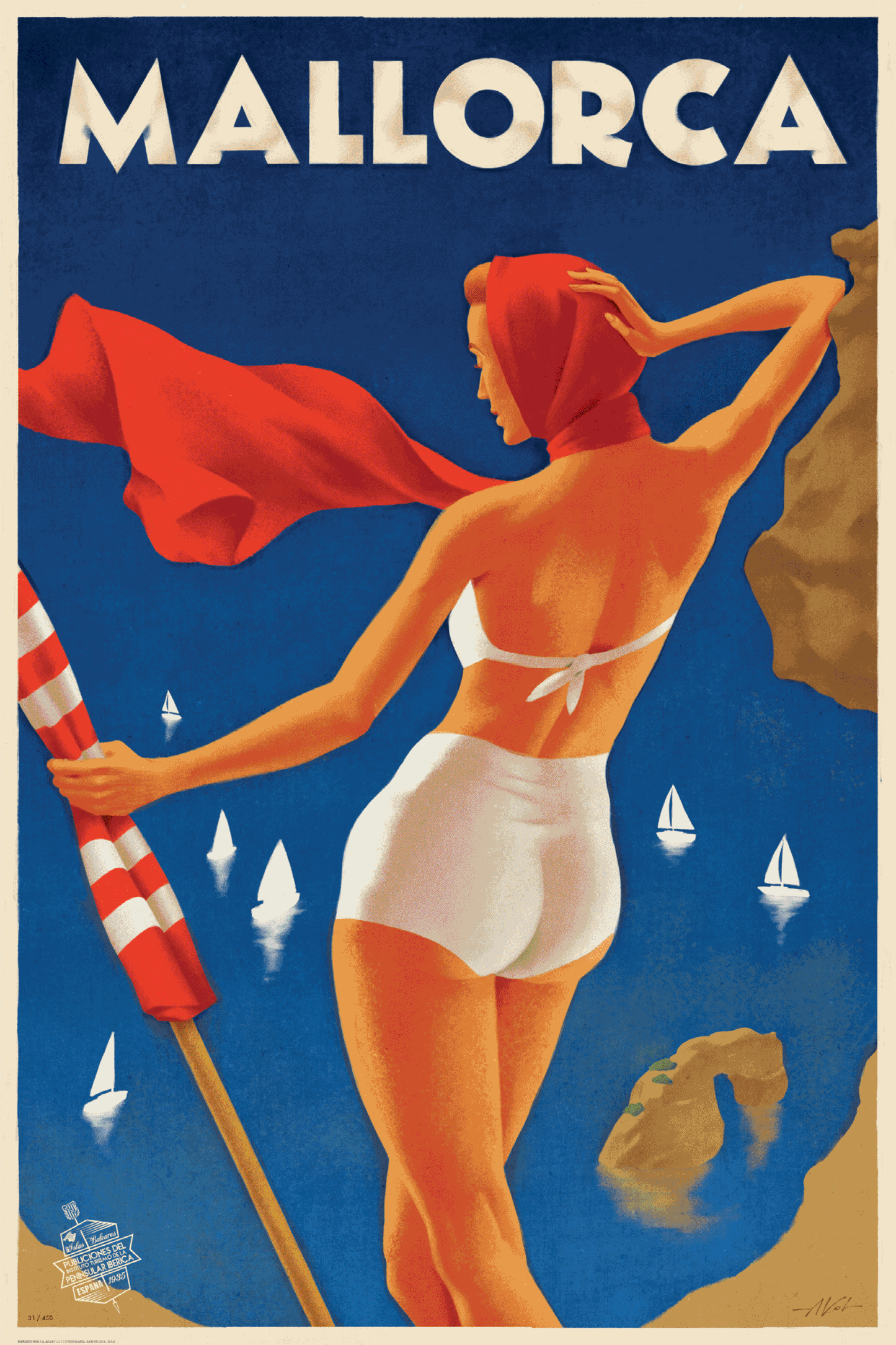 Mia, Es Pontàs, Santanyí, Mallorca, Islas Baleares,1930s.