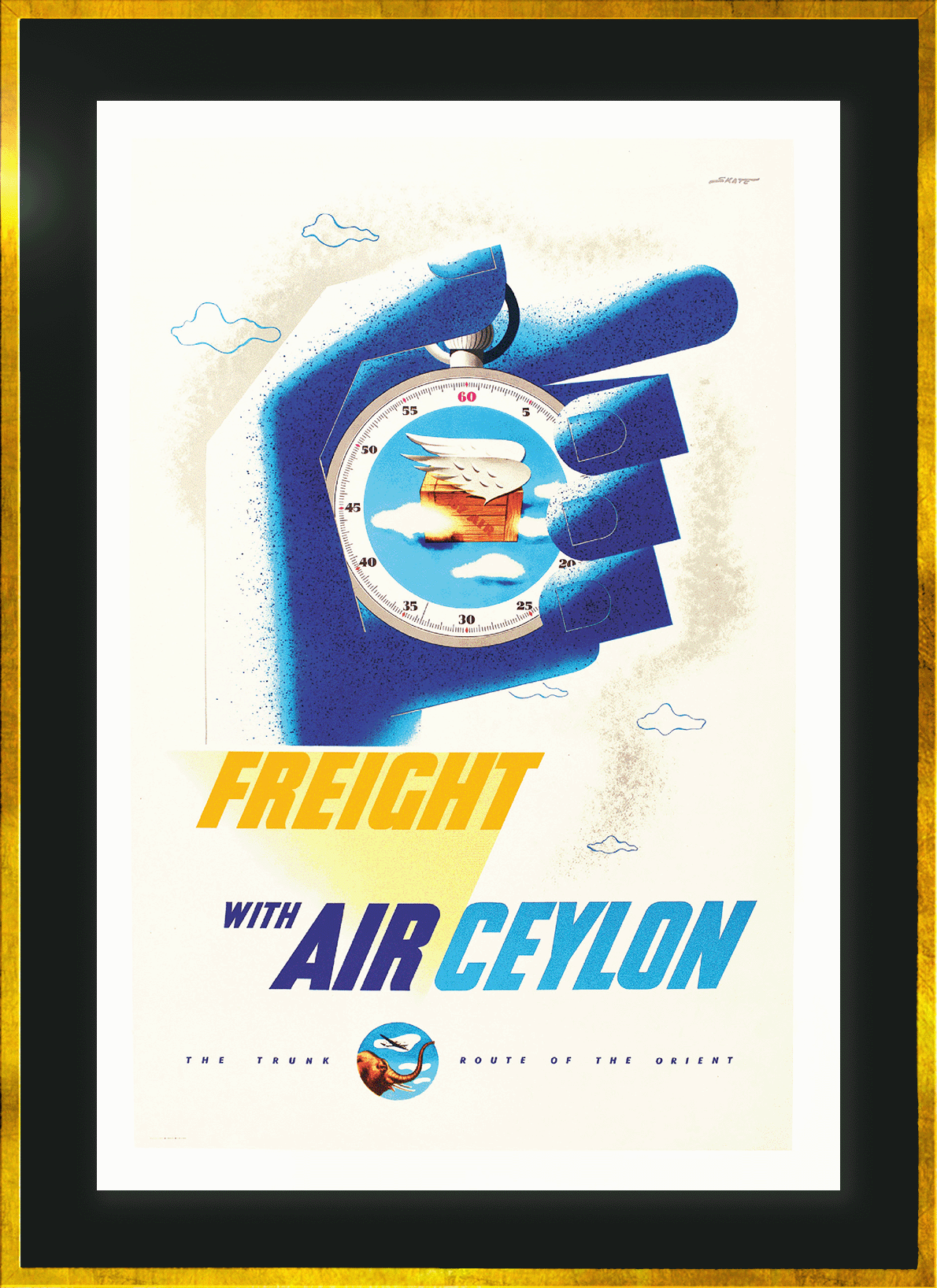 The Trunk Route Of The Orient, "Freight With Air Ceylon", 1952