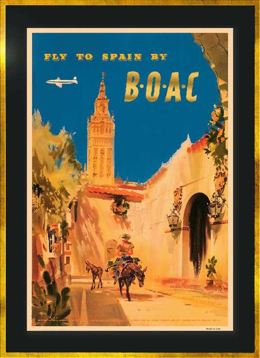 Fly To Spain By B.O.A.C., 1950s [Santa Maria de la Sede de Sevilla].