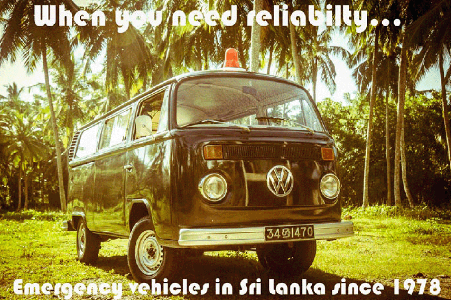 Volkswagen Ambulance (When You Need Raliyability), 1970s.