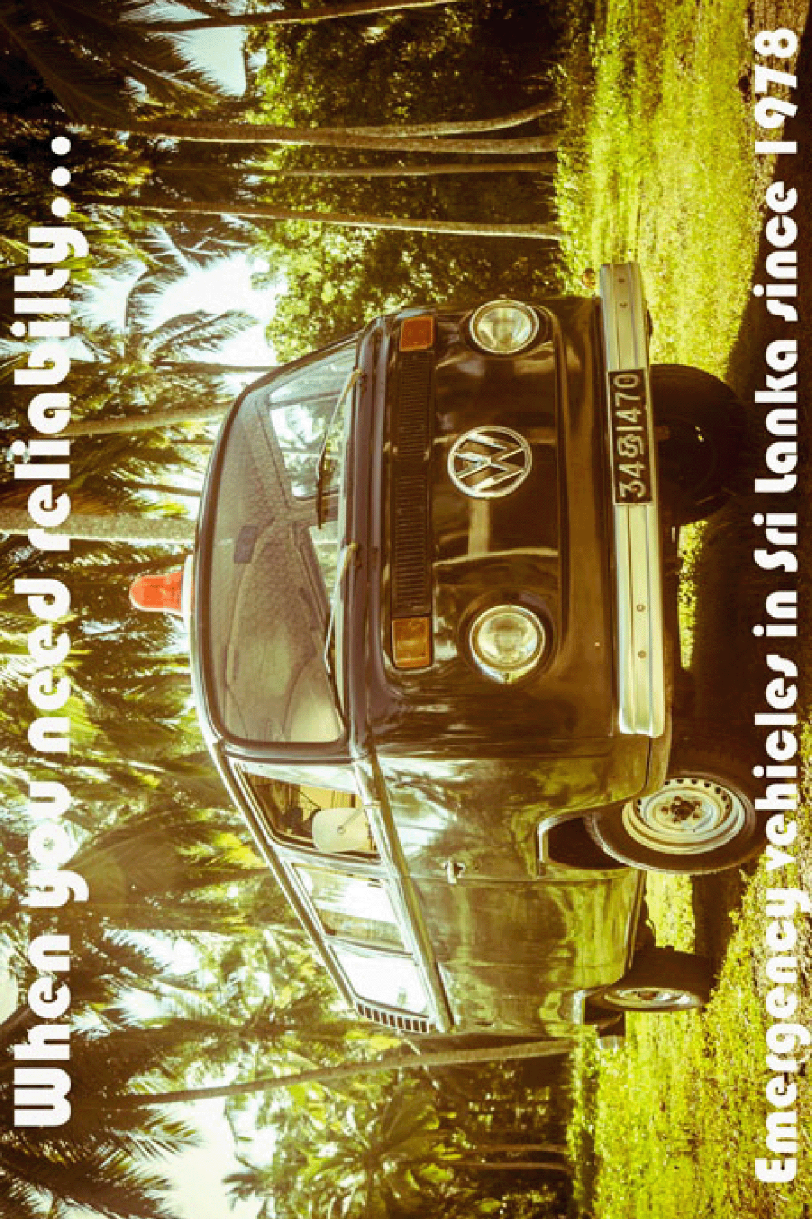 Volkswagen Ambulance (When You Need Raliyability), 1970s.