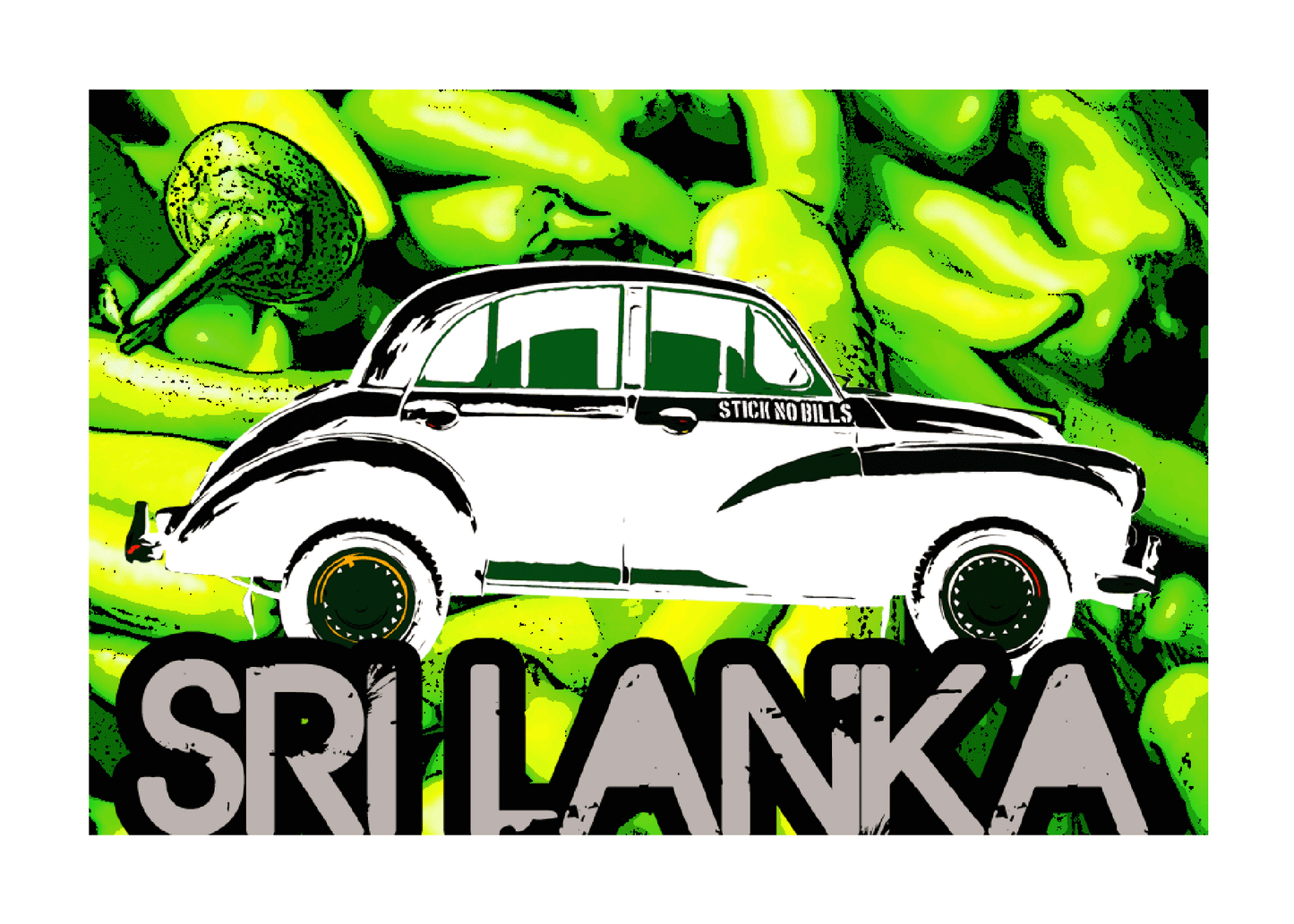Green Chillies, VW Beetle, Sri Lanka, 2013.