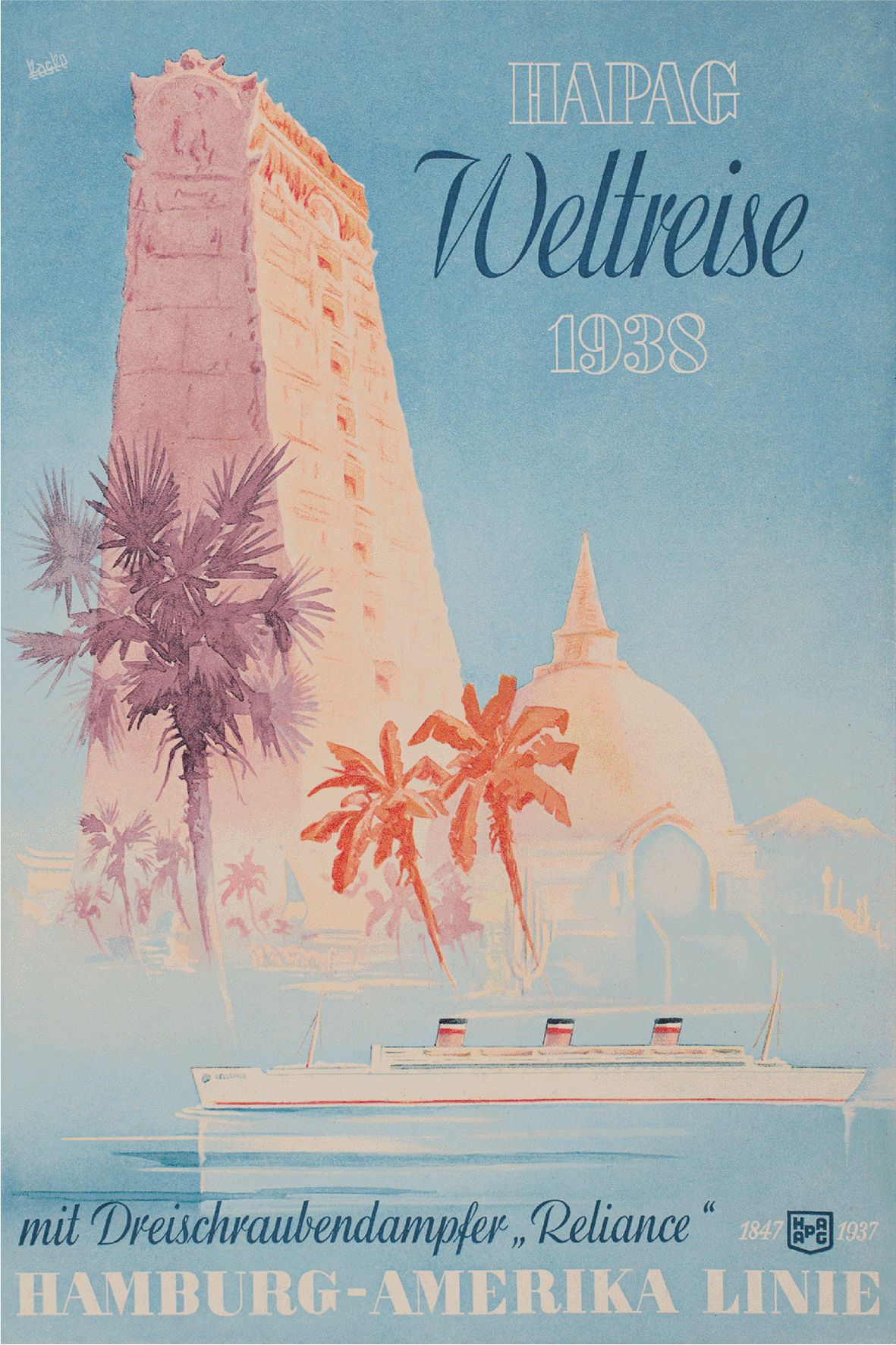 Ceylon Via The Hapag Winter Cruise, 1932.