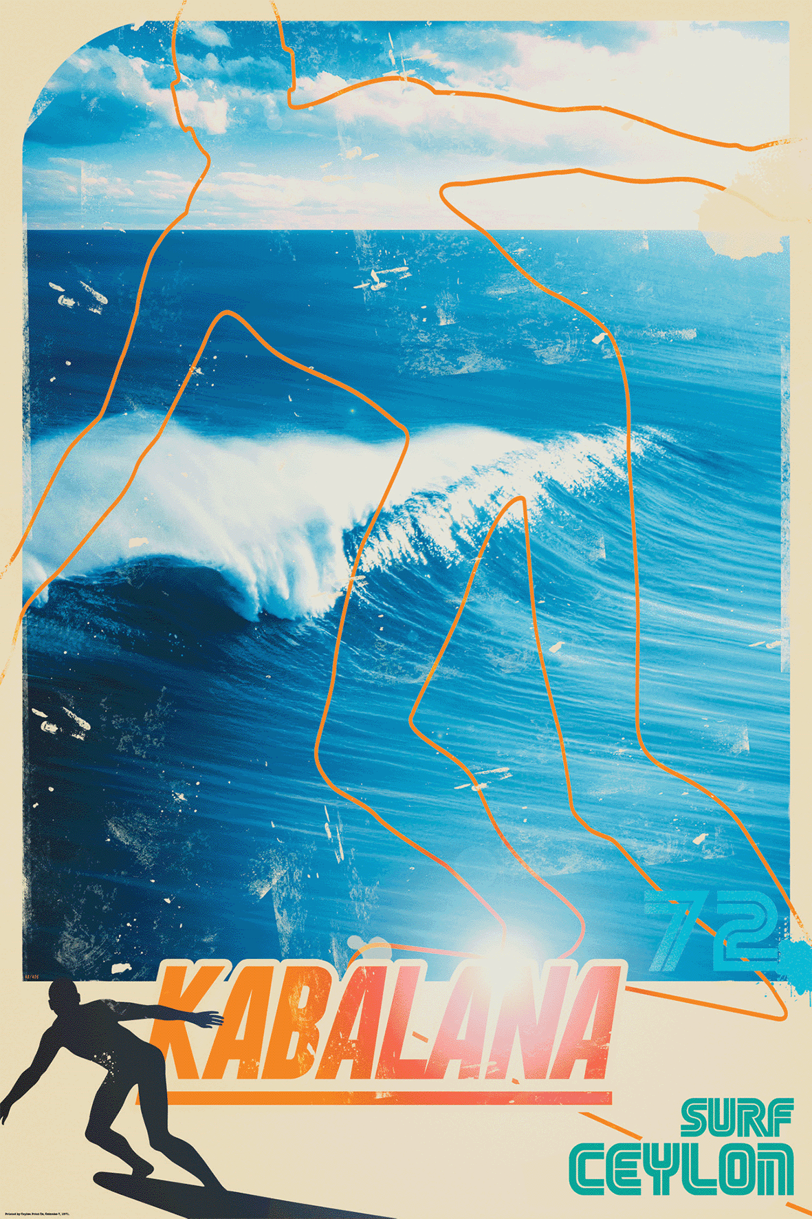 Surf Ceylon, Kabalana Beach, 1972.