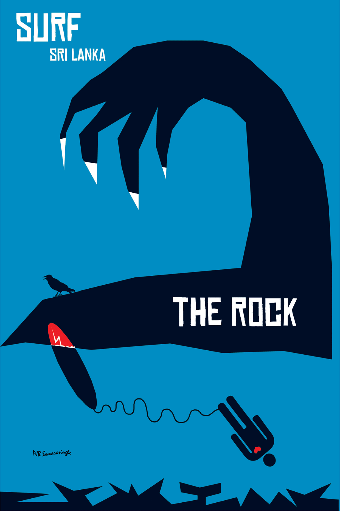 The Rock - Surf Sri Lanka - Kabalana Beach, 1990s.