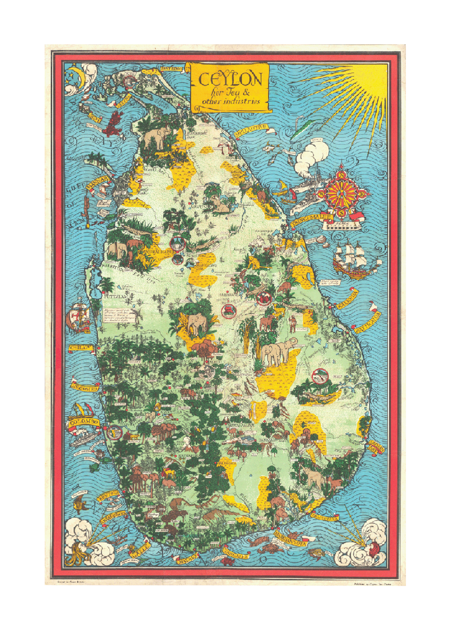 Ceylon, Her Tea & Other Industries, 1934 (Turquoise Derivative).