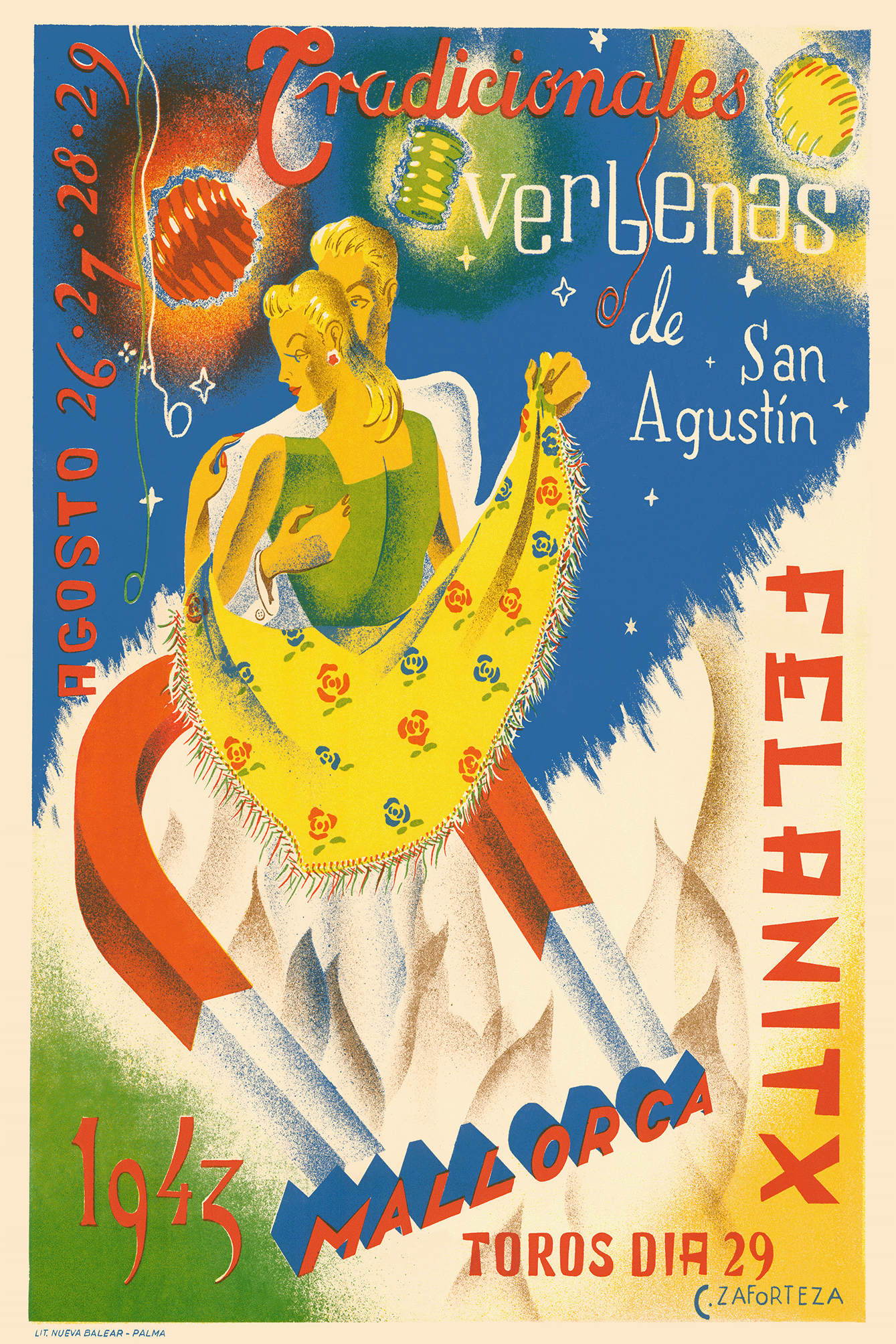 Verbena, Felanitx, Mallorca, 1943