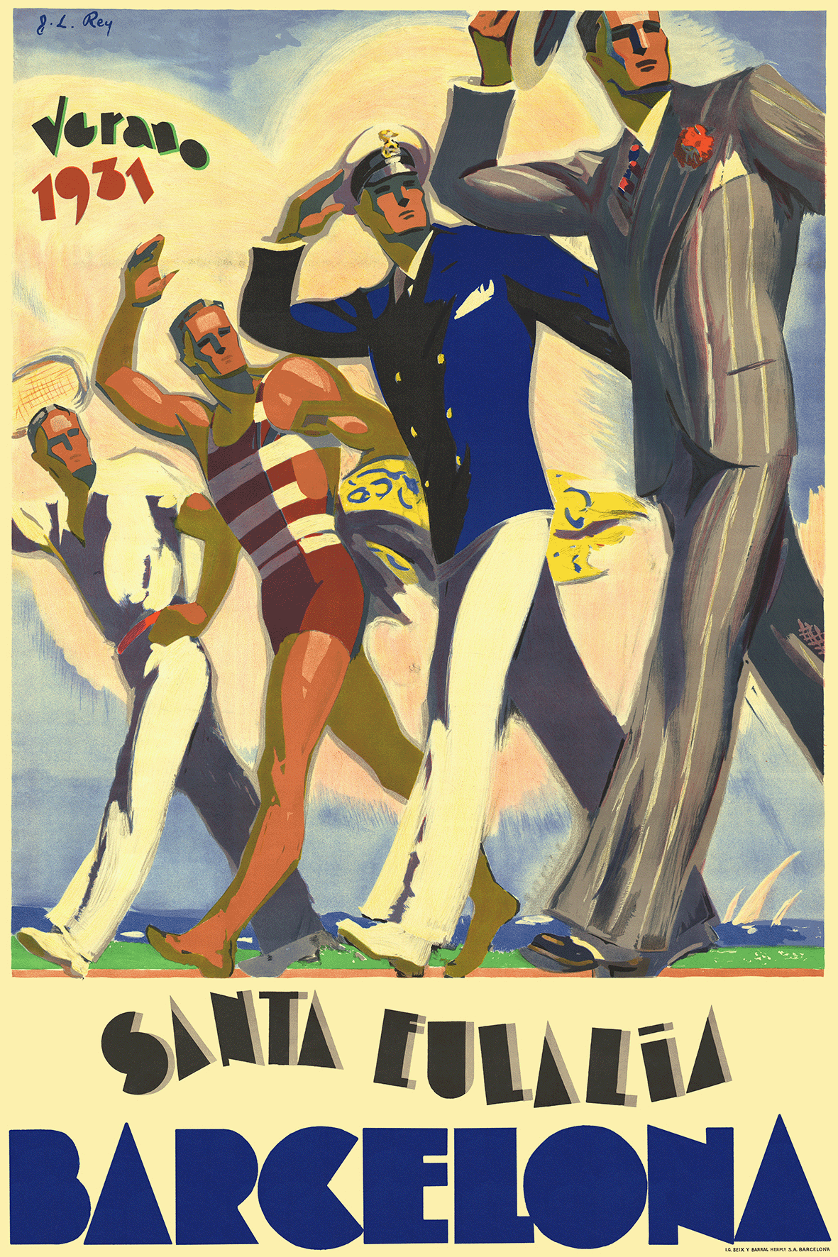 Med Man, Santa Eulalia, Barcelona, Summer 1931.