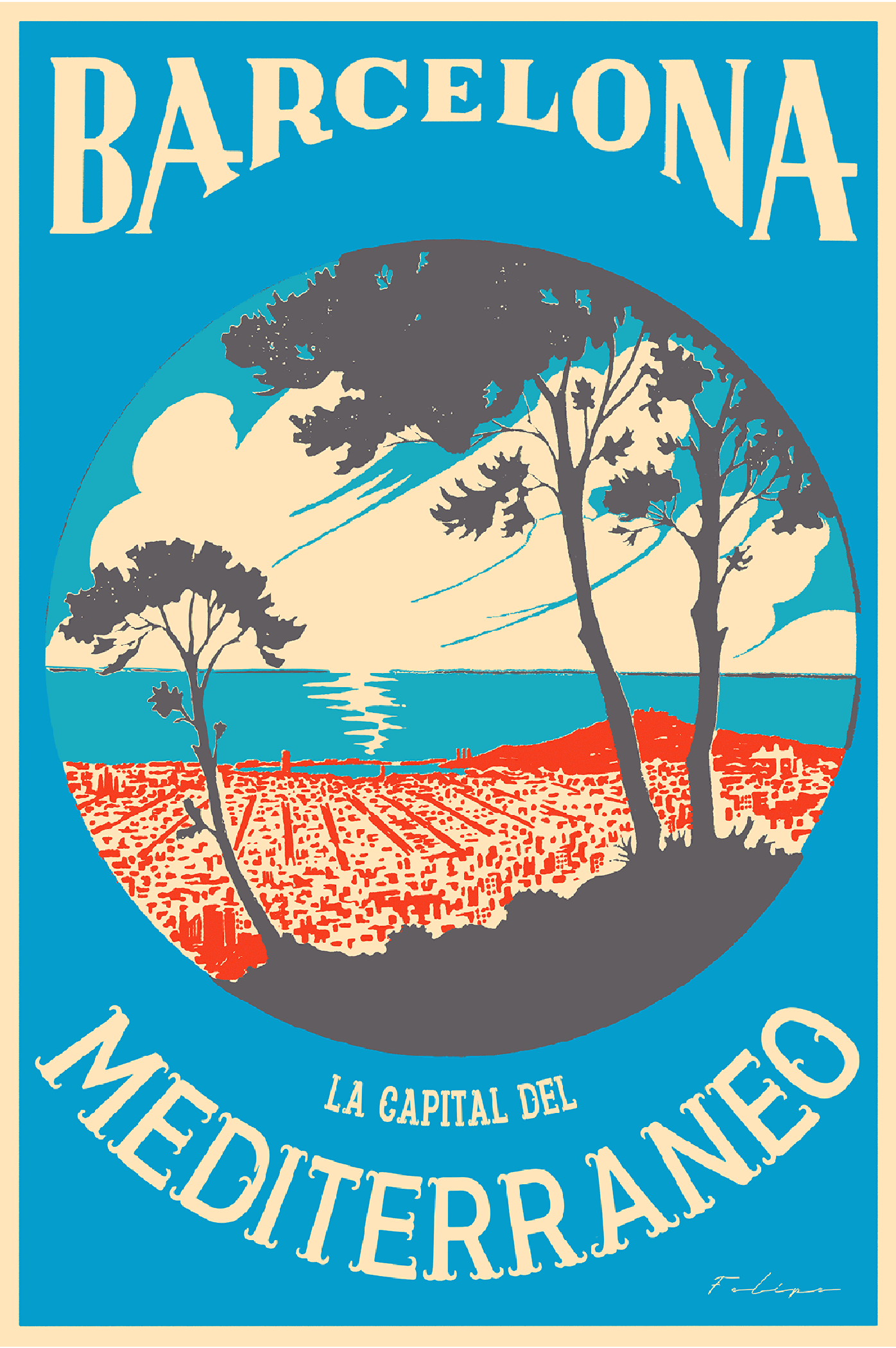 La Capital del Mediterraneo, Barcelona, 1930s.