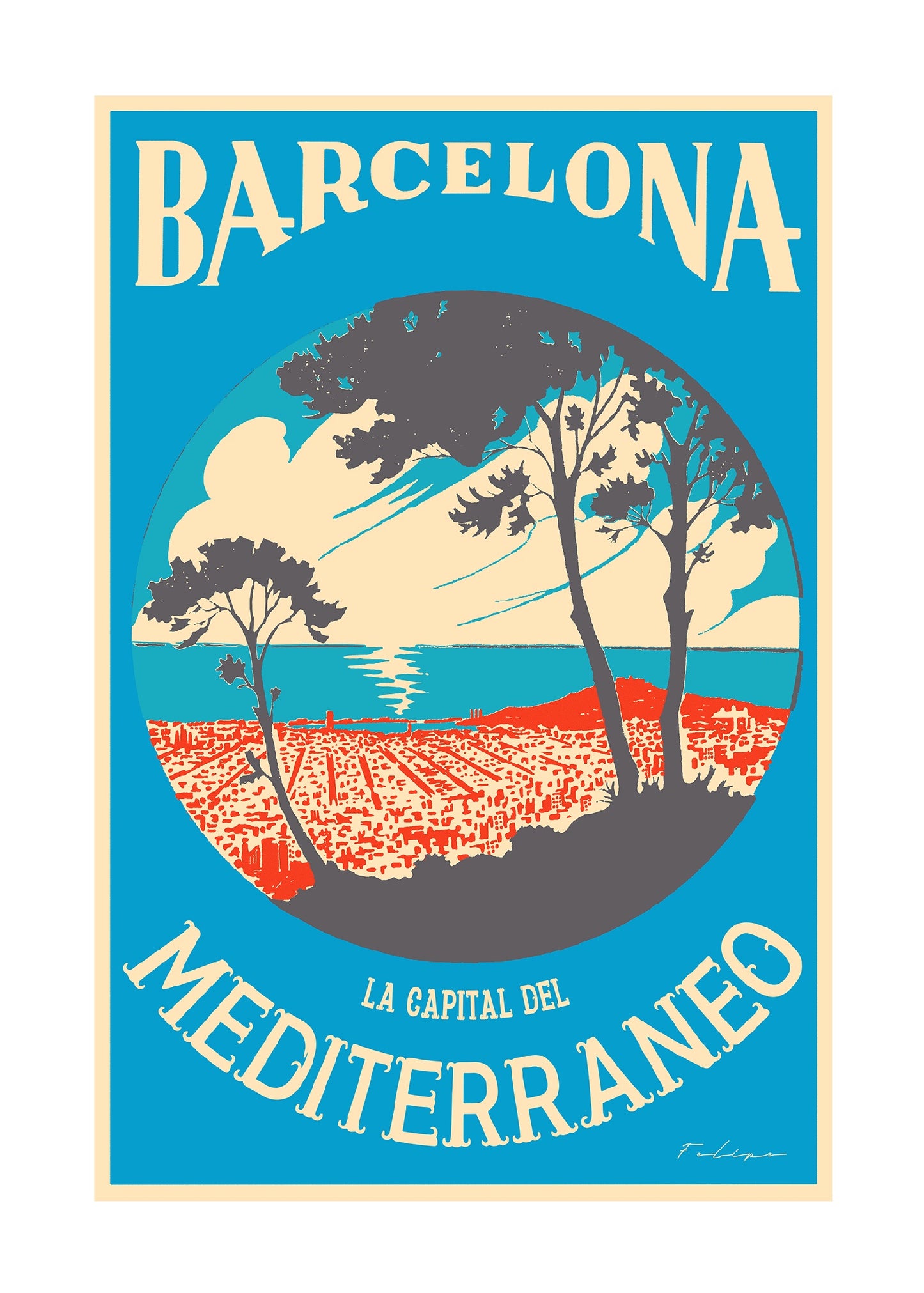 La Capital del Mediterraneo, Barcelona, 1930s.