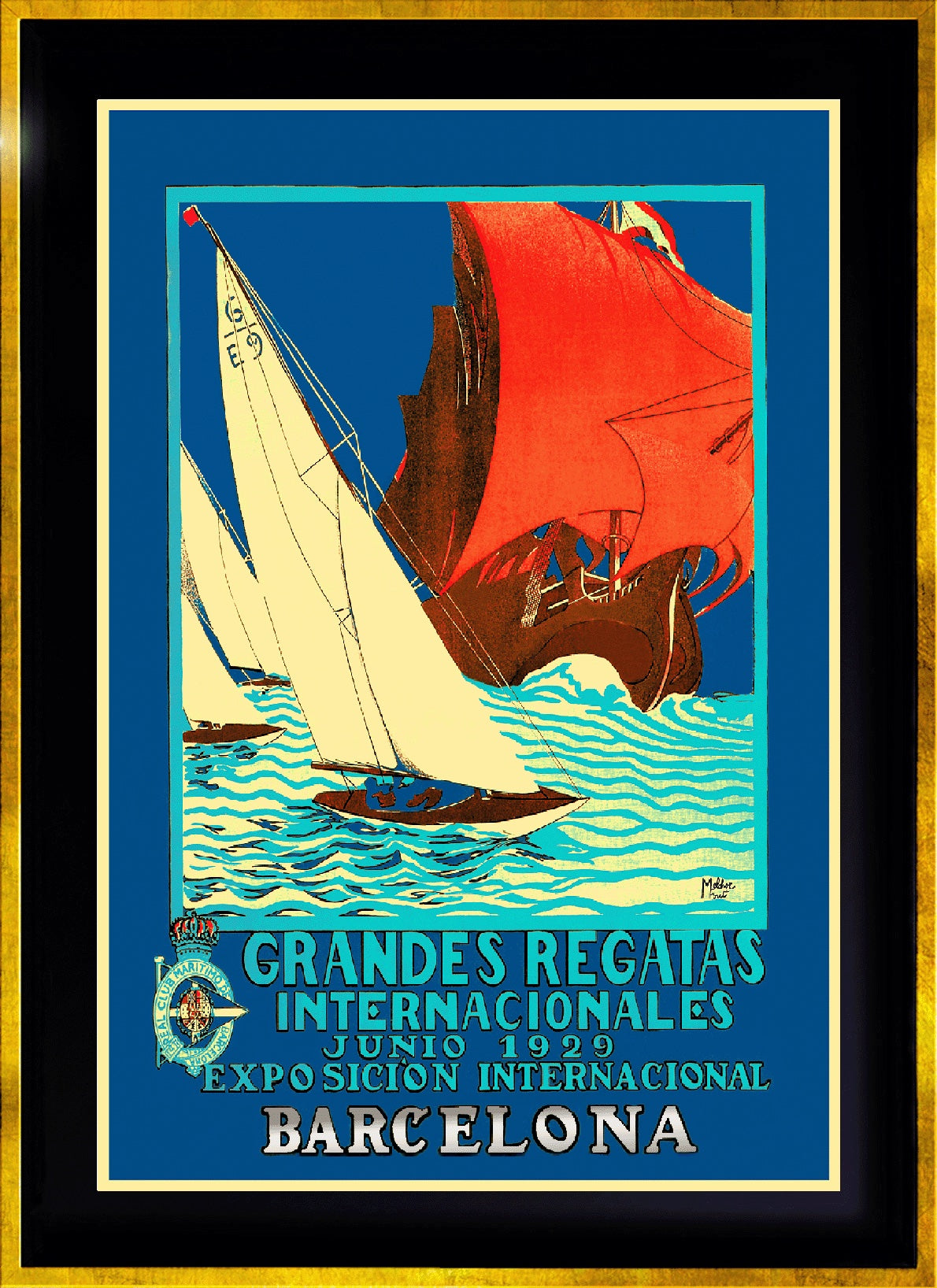 Grandes Regatas Internacionales, Barcelona, 1929.