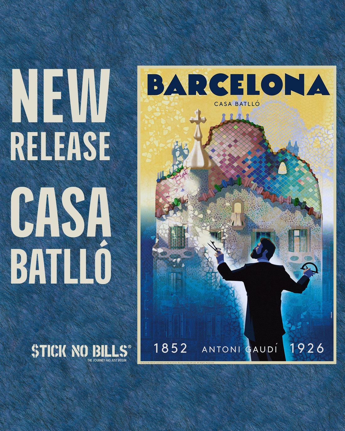 New Launch: Antoni Gaudí at Casa Batlló, a Licensed Poster Artwork for Gaudí Year 2026