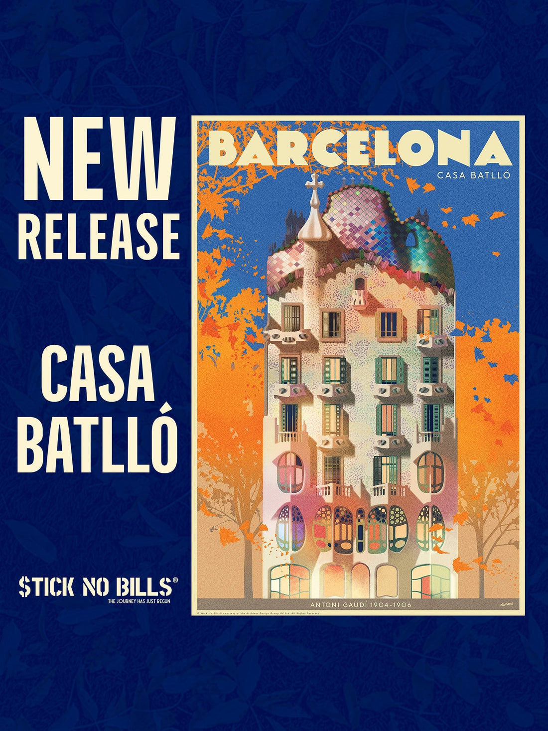 From the heart of Barcelona, our latest poster artwork release is the iconic Antoni Gaudí building: Casa Batlló