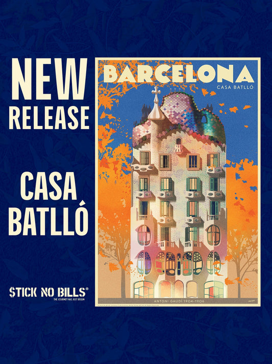 From the heart of Barcelona, our latest poster artwork release is the iconic Antoni Gaudí building: Casa Batlló