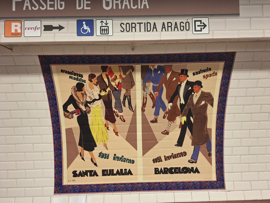 Stick No Bills Celebrates 100 Years of Barcelona Metro with Historic Santa Eulalia Poster Exhibition