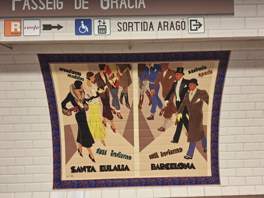 Stick No Bills Celebrates 100 Years of Barcelona Metro with Historic Santa Eulalia Poster Exhibition