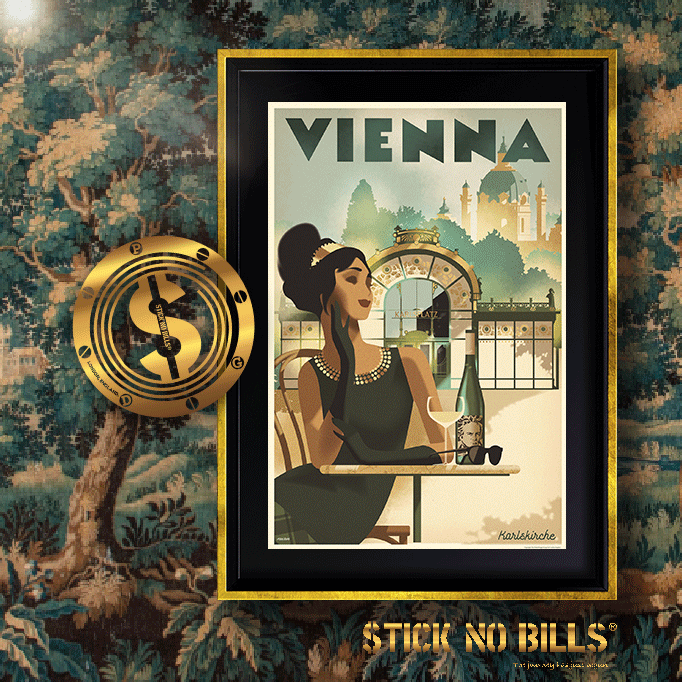 NEW Modern Art Deco Poster Collection 🔔: "VIENNA" music capital of the world