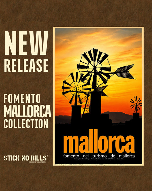 New Release: Three Licensed Posters from the Fomento del Turismo de Mallorca Archive, Timed to the Total Solar Eclipse