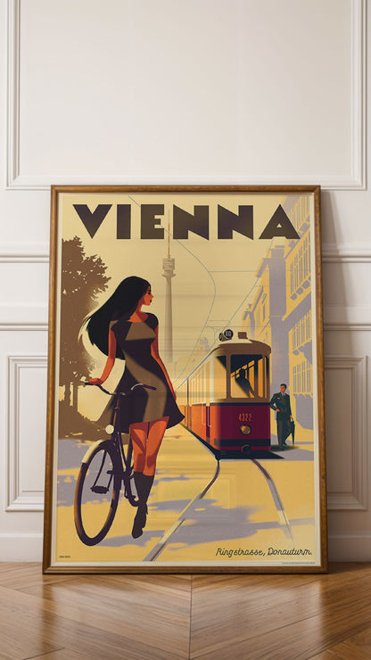 Tramway, Ringstraße & Donauturm, Vienna, Austria. [Nellie]