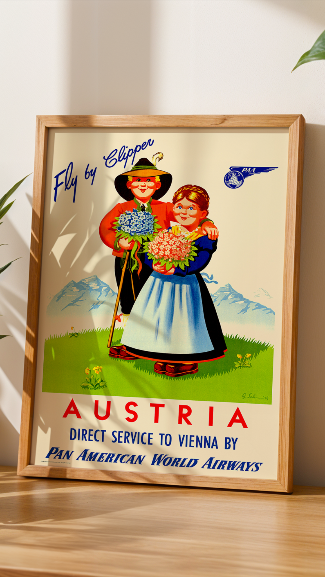 Austria, Pan American, 1950s. [Dirndl]