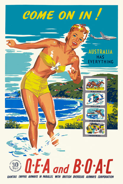 Australia has everything, Q.E.A. & B.O.A.C., 1960s. [Sports]