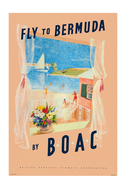 Fly to Bermuda by B.O.A.C., c.1960s. [Seaside]