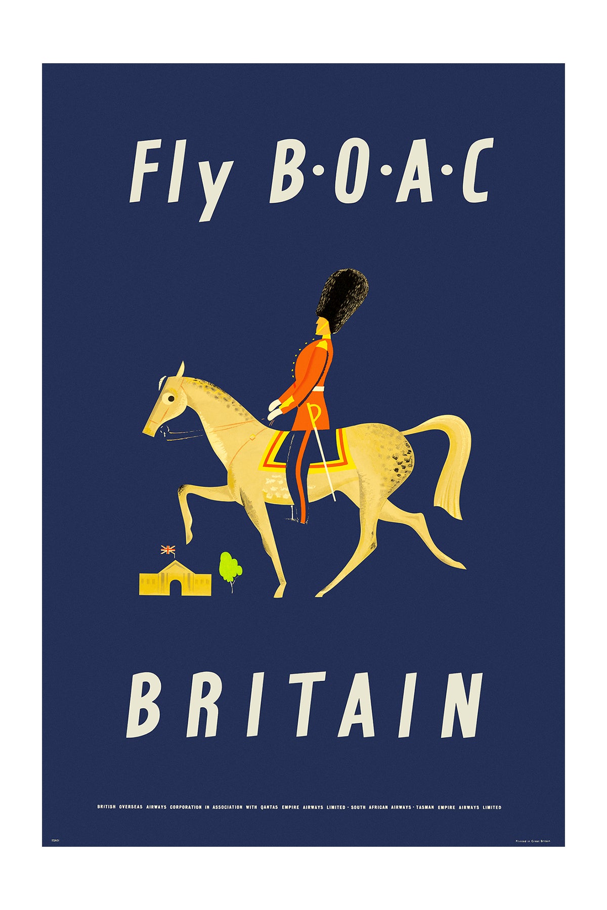 Britain, Fly B.O.A.C., 1950s. [Horse Guard]