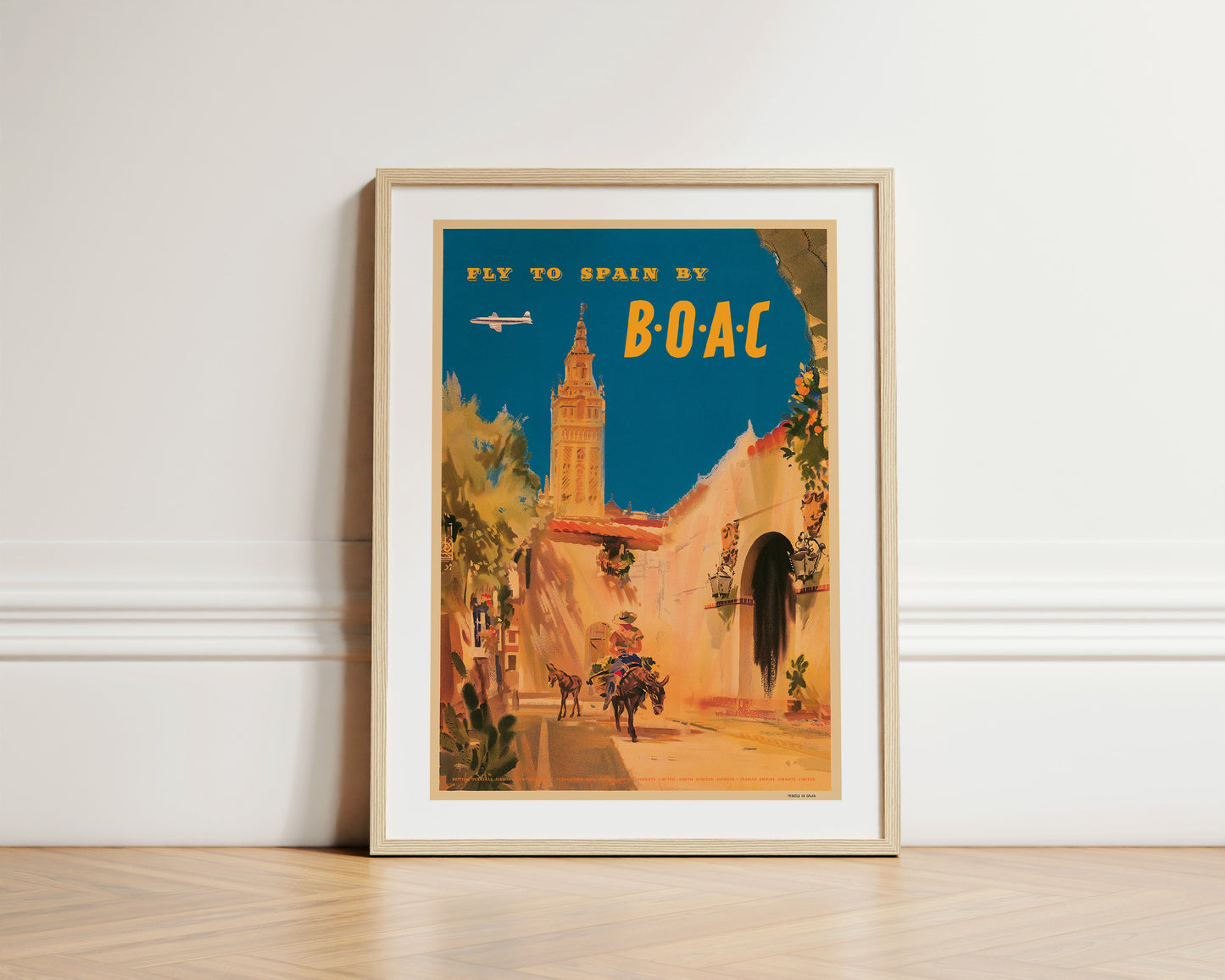 Fly To Spain By B.O.A.C., 1950s [Santa Maria de la Sede de Sevilla].