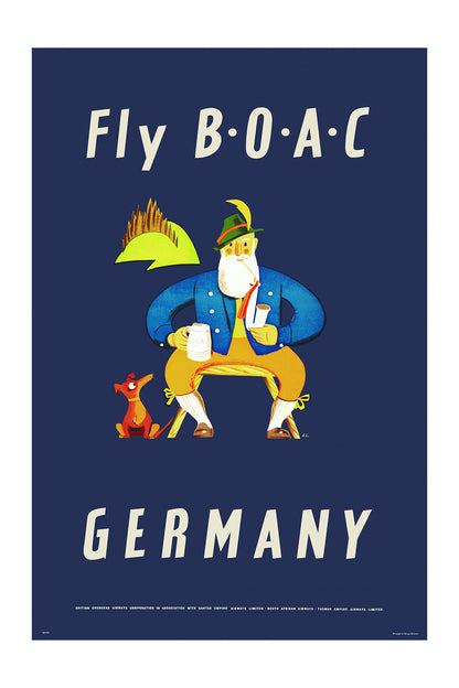 Germany, Fly B.O.A.C., 1950s. [Oktober Fest]