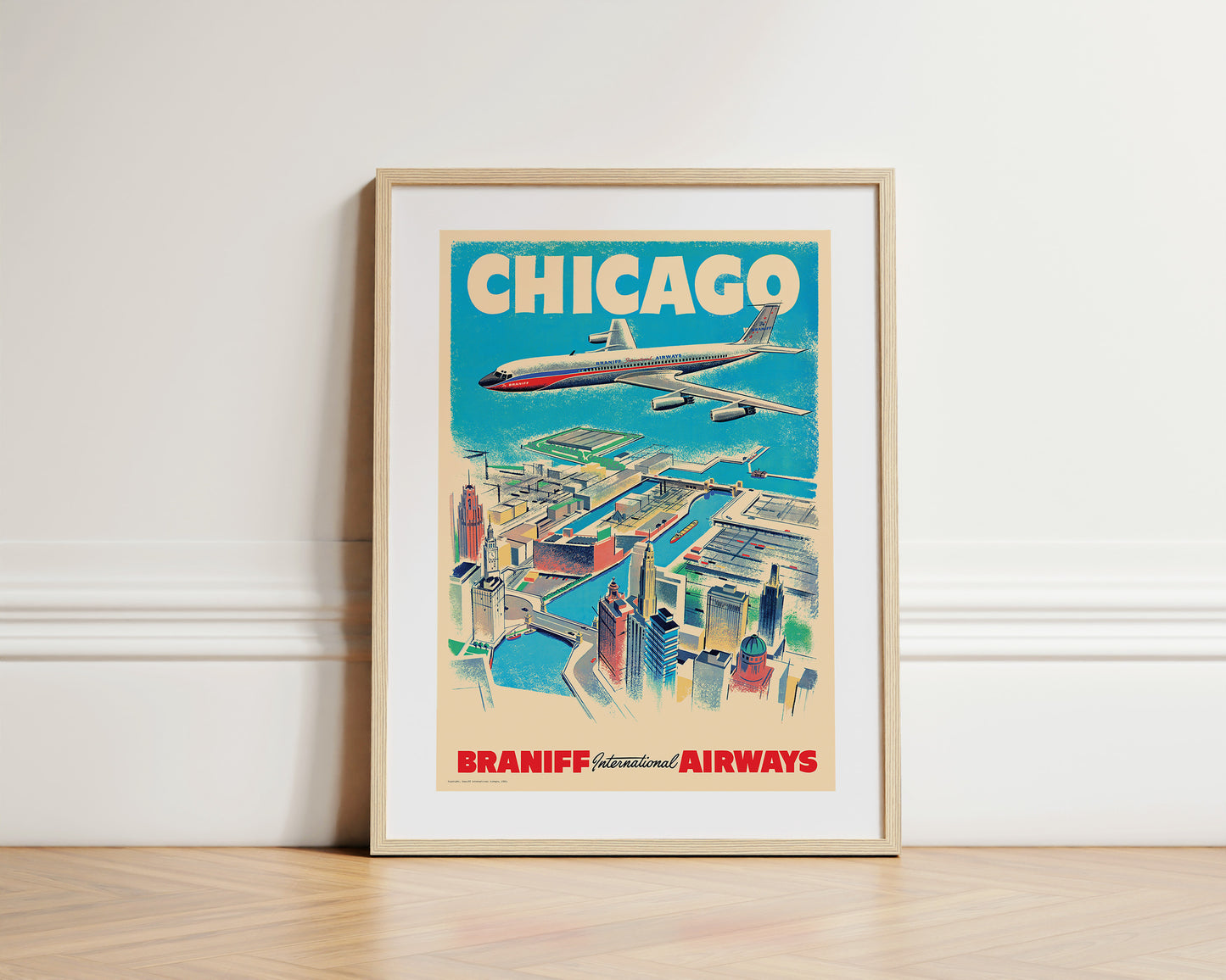 Chicago, Braniff International Airways, 1960s [Aerial View].