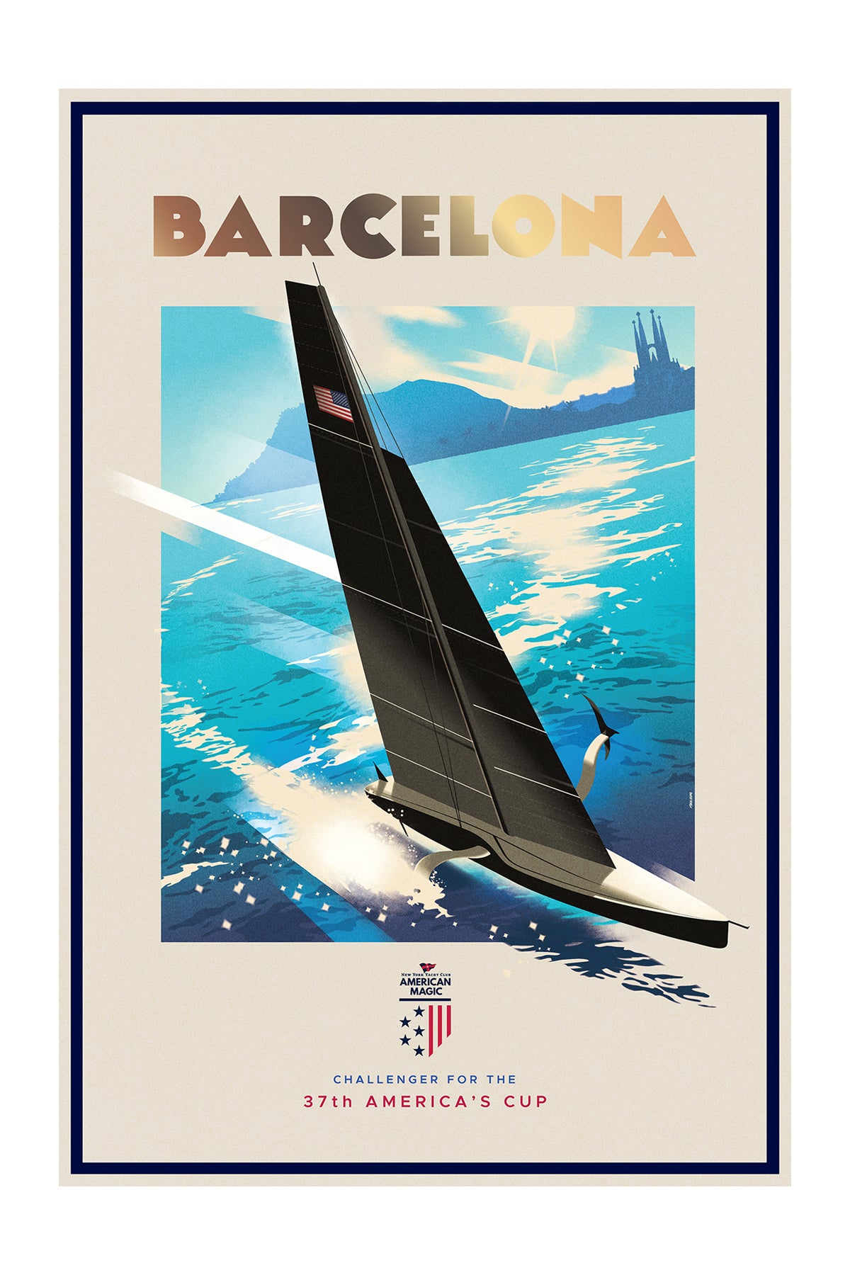 "American Magic", Barcelona, Challenger for the 37th America's Cup.