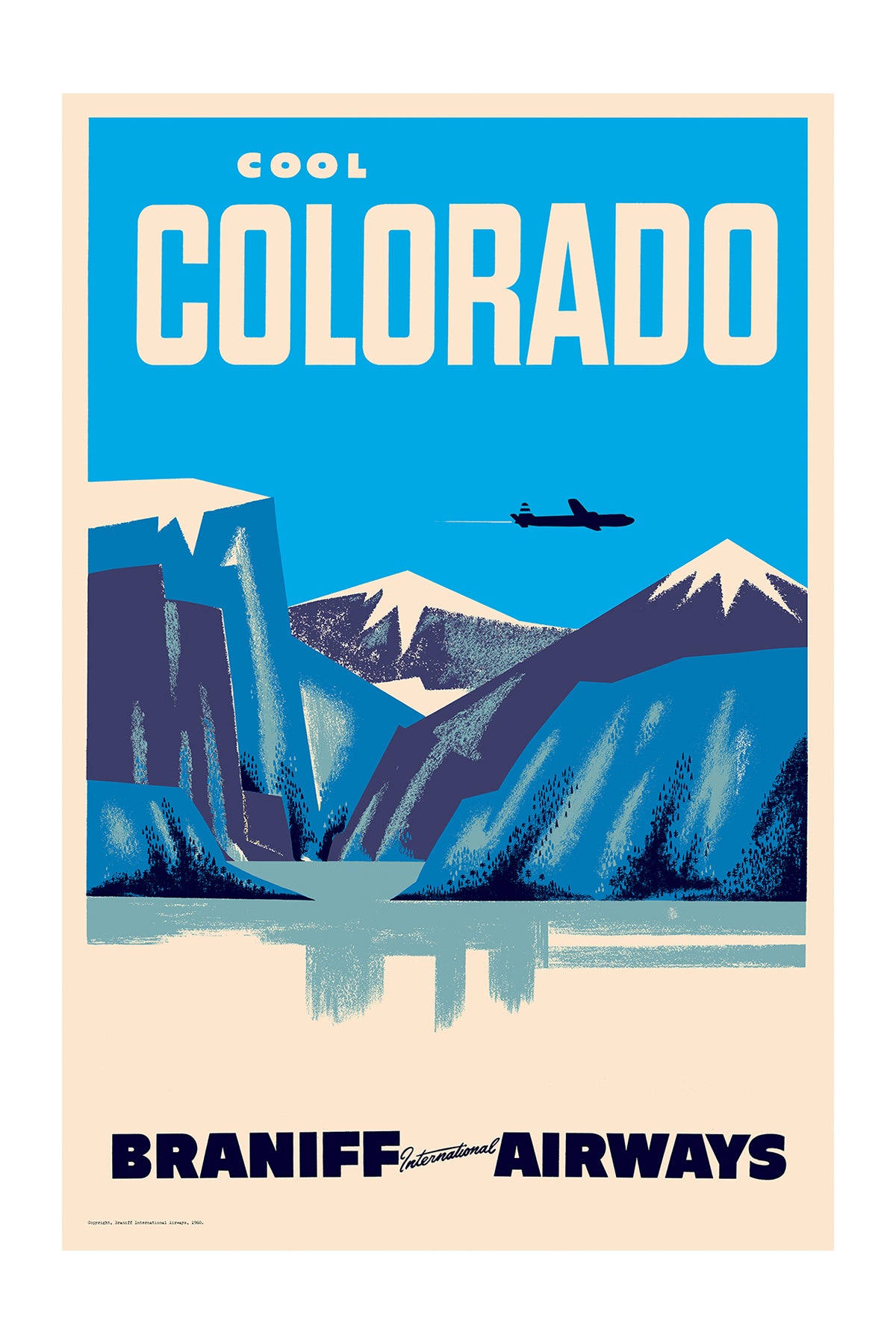 Cool Colorado, Braniff International Airways, 1950s [Mountain Range].