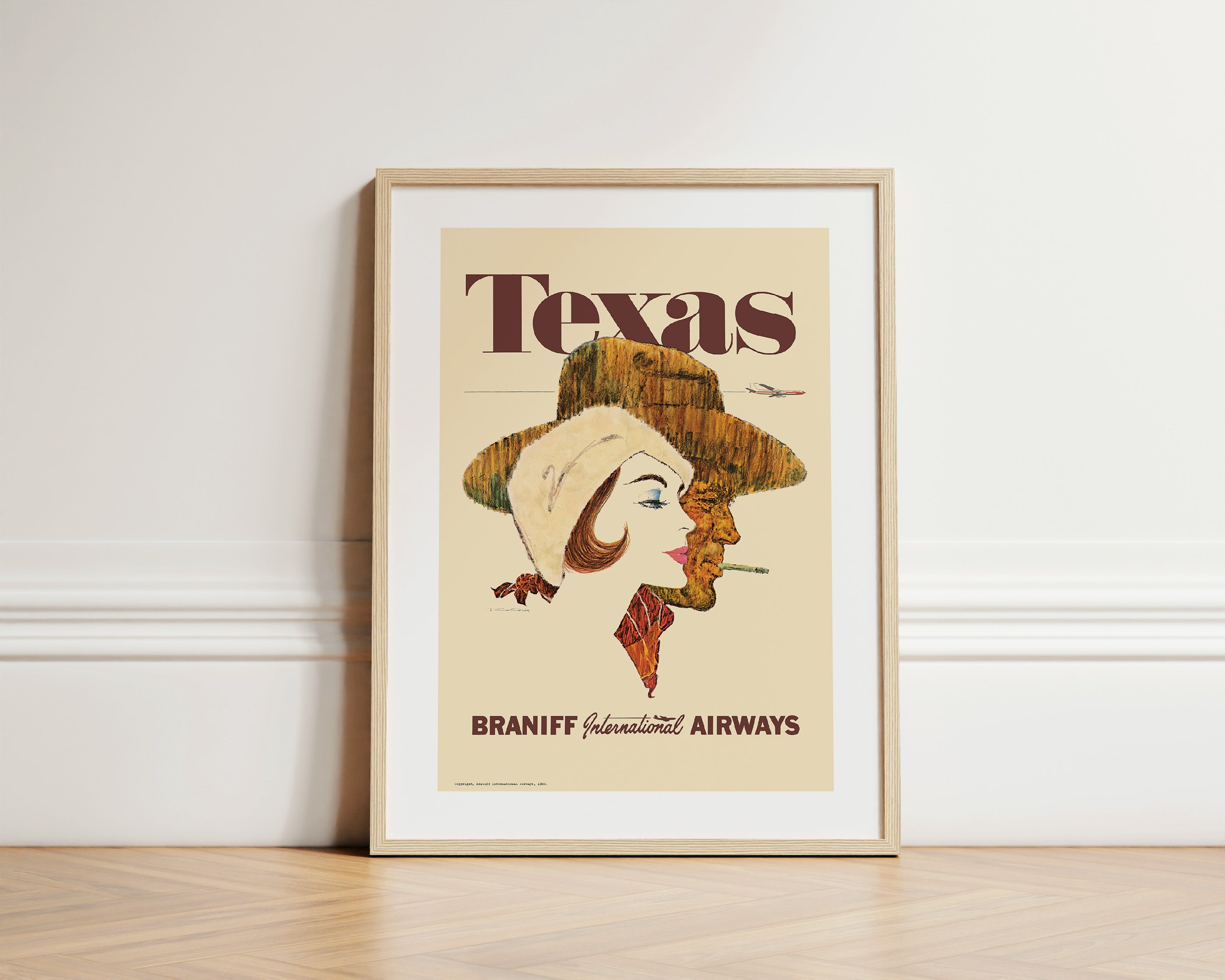 Texas, Braniff - United, 1960s [Couple]. – Stick No Bills