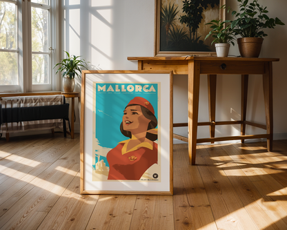 La Azafata de Madrid, Islas Baleares, 1950s.