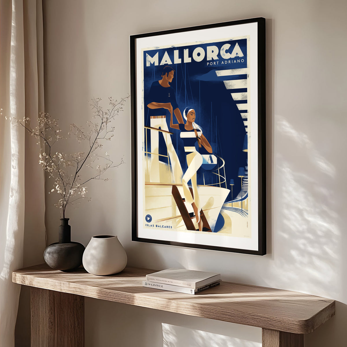"Bon Vespre Mallorca” [“Good Evening Mallorca”], Port Adriano, Islas Baleares, 1960s.