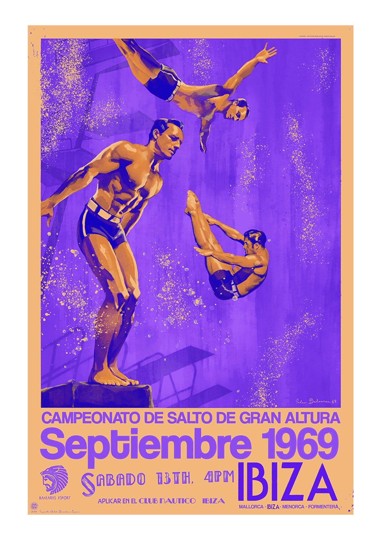 Campeonato de Salto 1969, Ibiza, Islas Baleares. [Purple]