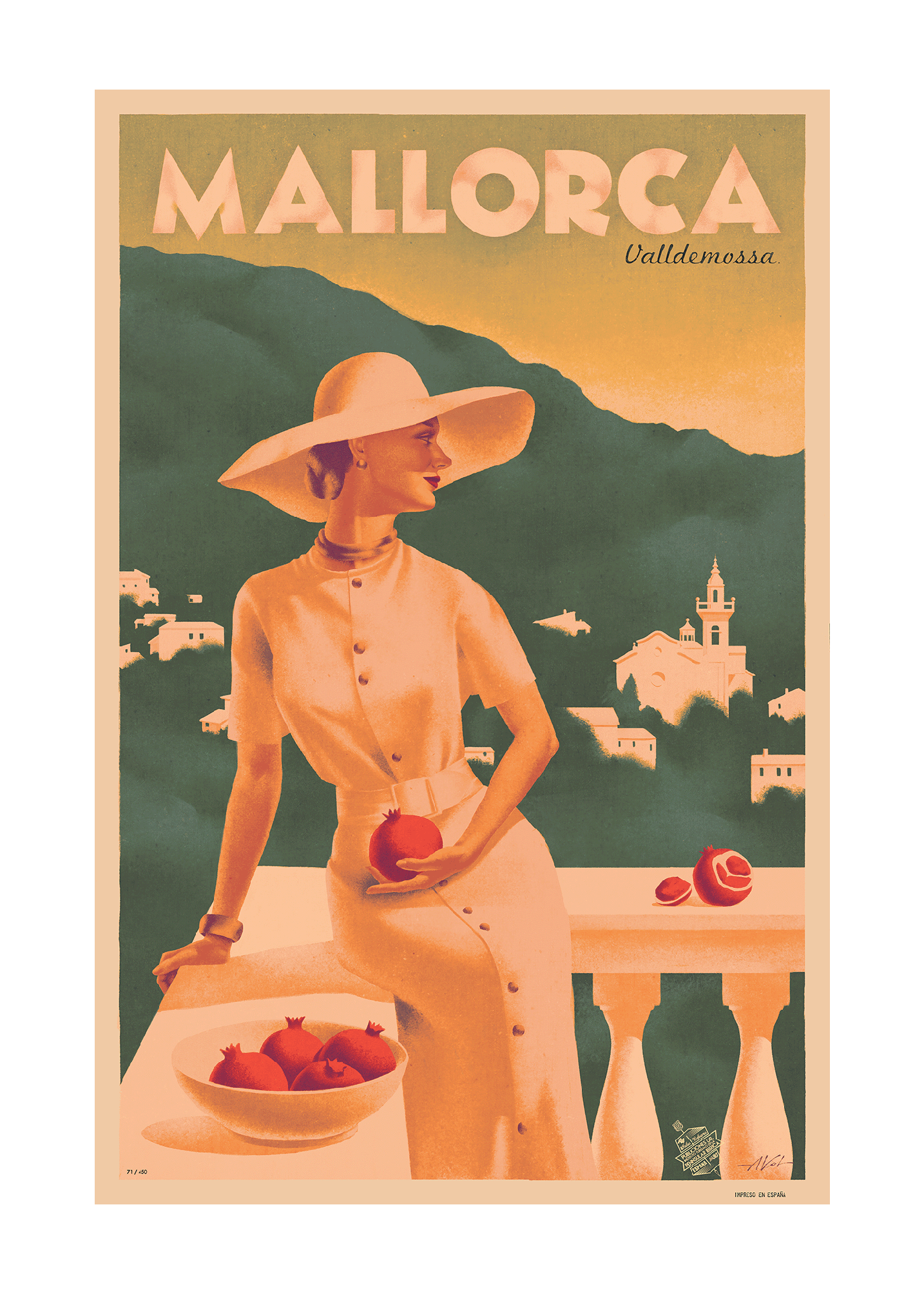 Isabel, Valldemossa, (Sant Bartomeu) Mallorca, Islas Baleares, 1930s.