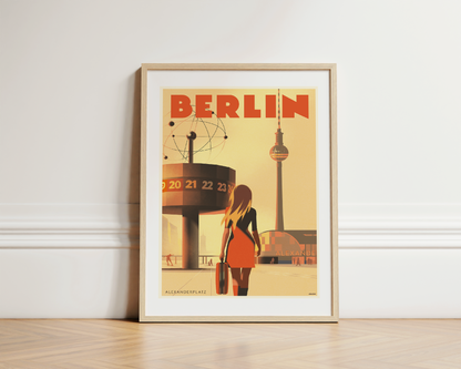 Alexa in Alexanderplatz, Berlin, Germany. [World Clock / Urania-Weltzeituhr & TV Tower]