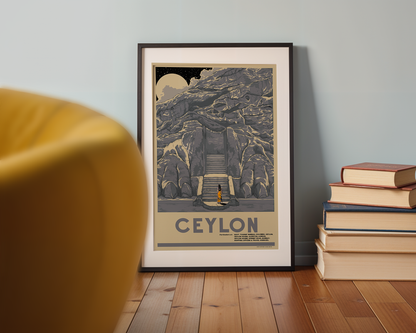 Disna, Sigiriya Moonset, Ceylon, 1930s.