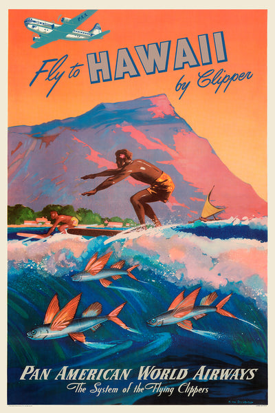 Hawaii, Pan American, 1940s. [Flying Clippers] – Stick No Bills