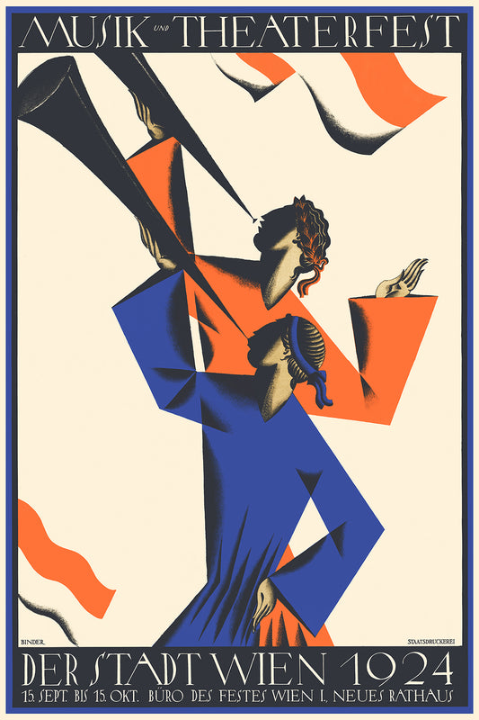 Musik und Theaterfest, Wien, Austria, 1924.